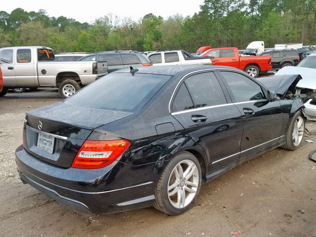 WDDGF4HB9DA851634 - 2013 MERCEDES-BENZ C 250 BLACK photo 4