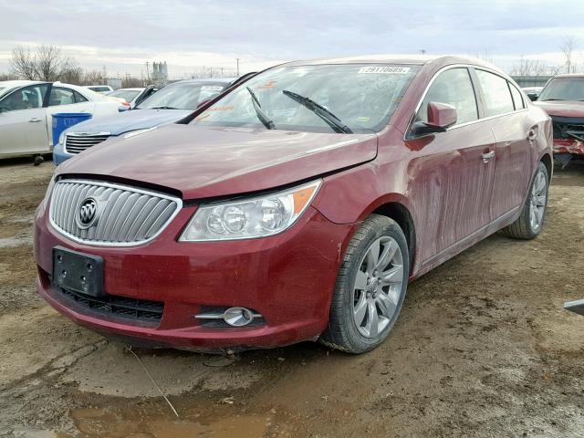 1G4GE5ED1BF103819 - 2011 BUICK LACROSSE C MAROON photo 2