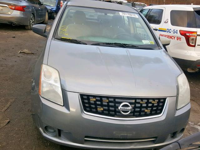 3N1AB61E08L634471 - 2008 NISSAN SENTRA 2.0 GRAY photo 9