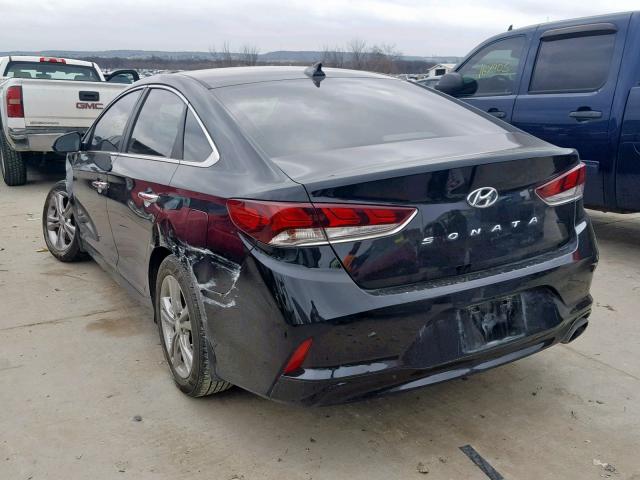 5NPE34AF9JH628523 - 2018 HYUNDAI SONATA SPO BLACK photo 3