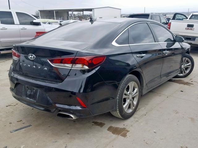 5NPE34AF9JH628523 - 2018 HYUNDAI SONATA SPO BLACK photo 4