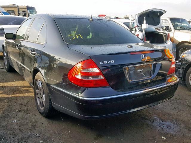 WDBUF65J75A620249 - 2005 MERCEDES-BENZ E 320 BLACK photo 3