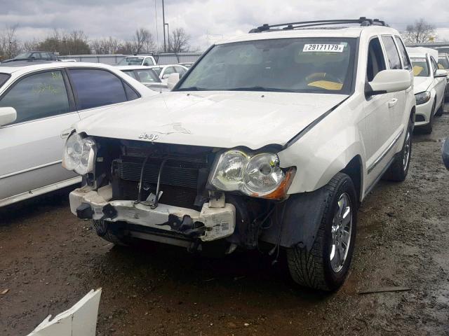 1J8HR58238C224961 - 2008 JEEP GRAND CHER WHITE photo 2