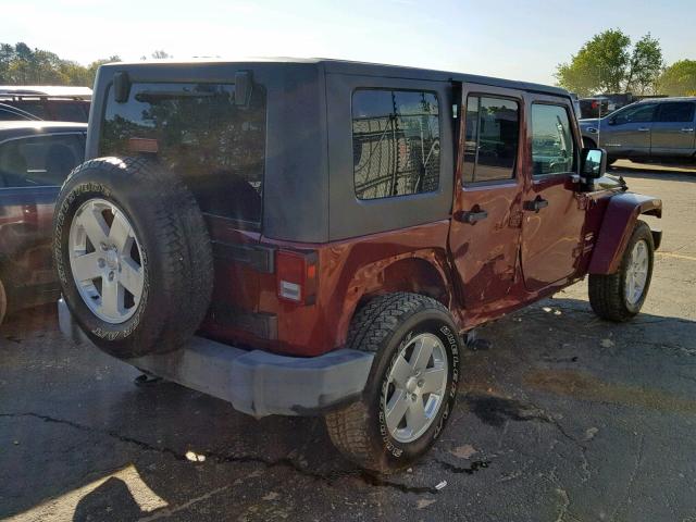 1J4GB59127L157016 - 2007 JEEP WRANGLER S Շագանակագույն լուսանկար 4