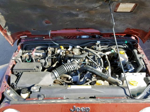 1J4GB59127L157016 - 2007 JEEP WRANGLER S Շագանակագույն լուսանկար 7