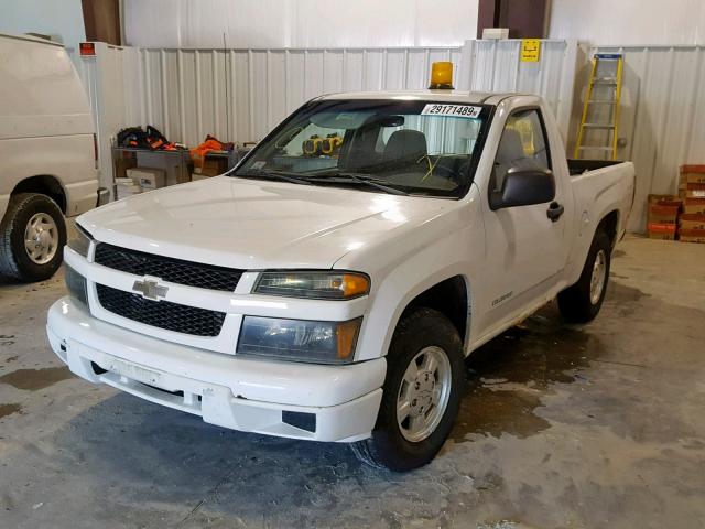 1GCCS148858194931 - 2005 CHEVROLET COLORADO WHITE photo 2