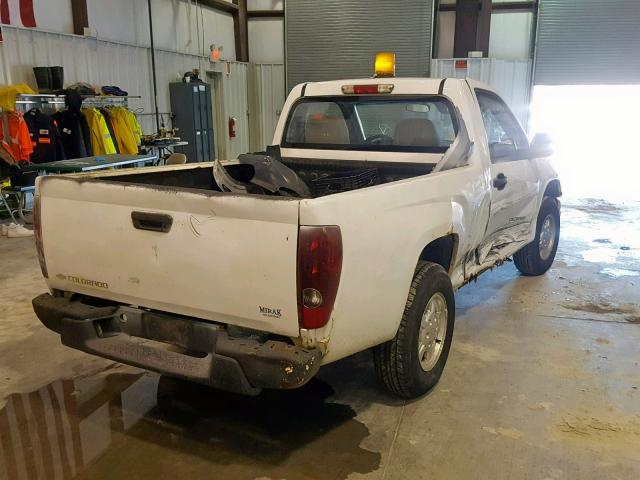 1GCCS148858194931 - 2005 CHEVROLET COLORADO WHITE photo 4