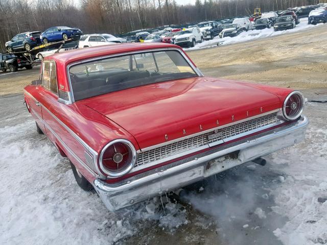 3E63X189461 - 1963 FORD GALAXIE RED photo 3