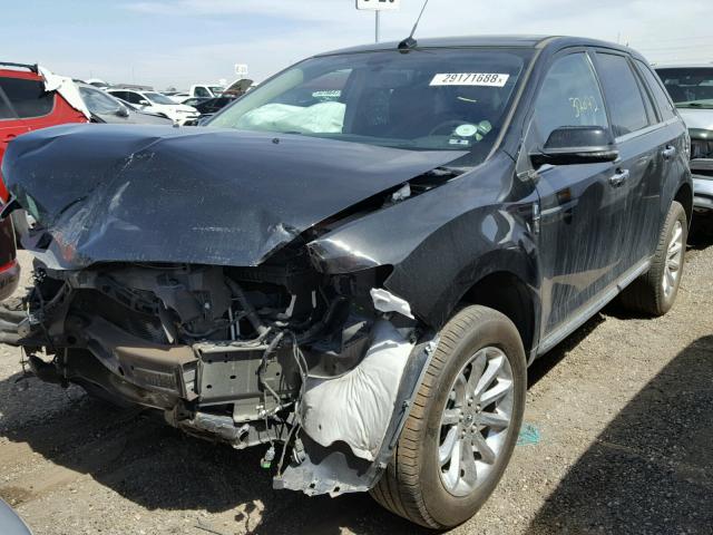 2LMDJ8JK0DBL39973 - 2013 LINCOLN MKX BLACK photo 2