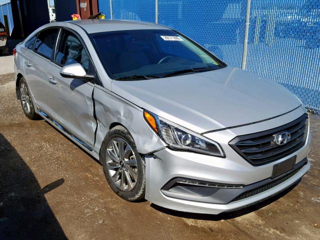 5NPE34AF3GH317503 - 2016 HYUNDAI SONATA SPO SILVER photo 1