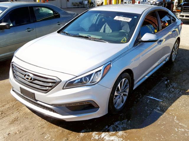 5NPE34AF3GH317503 - 2016 HYUNDAI SONATA SPO SILVER photo 2