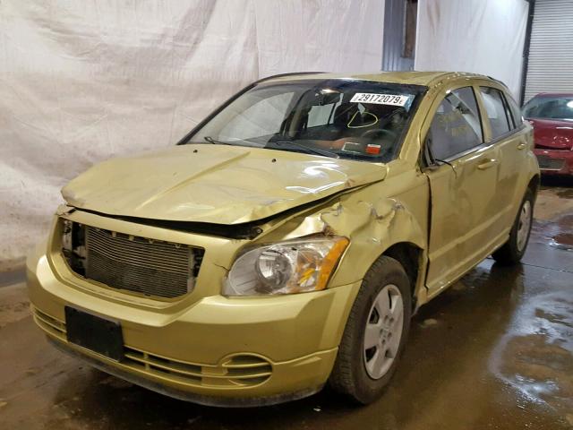 1B3CB4HA6AD560757 - 2010 DODGE CALIBER SX GREEN photo 2