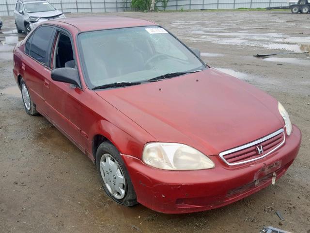 2HGEJ6612YH514138 - 2000 HONDA CIVIC BASE RED photo 1