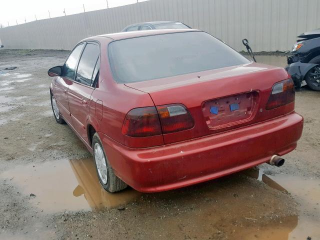 2HGEJ6612YH514138 - 2000 HONDA CIVIC BASE RED photo 3