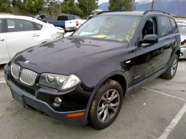 WBXPC93479WJ28855 - 2009 BMW X3 XDRIVE3 BLACK photo 2