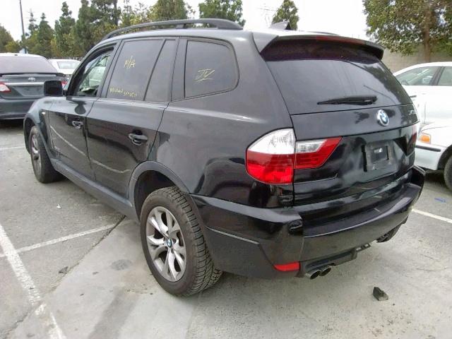 WBXPC93479WJ28855 - 2009 BMW X3 XDRIVE3 BLACK photo 3