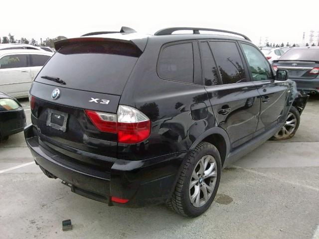 WBXPC93479WJ28855 - 2009 BMW X3 XDRIVE3 BLACK photo 4