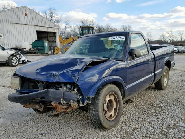 1GTCS145818129903 - 2001 GMC SONOMA BLUE photo 2