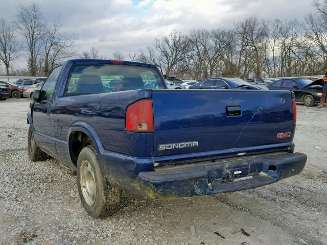 1GTCS145818129903 - 2001 GMC SONOMA BLUE photo 3