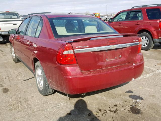 1G1ZT54894F227033 - 2004 CHEVROLET MALIBU LS MAROON photo 3