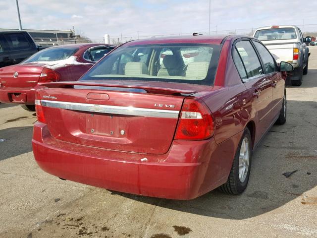 1G1ZT54894F227033 - 2004 CHEVROLET MALIBU LS MAROON photo 4