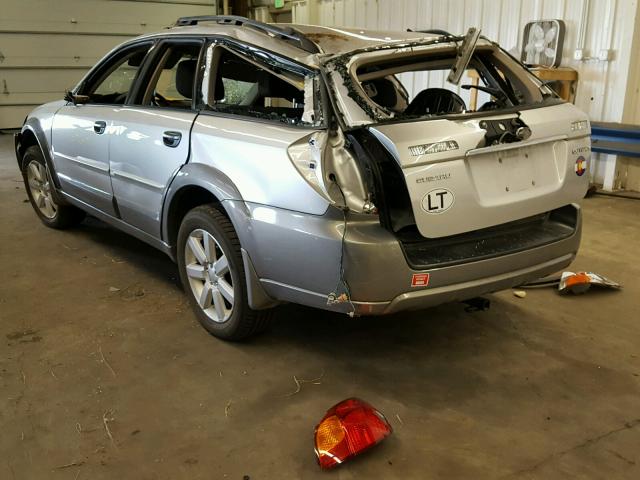 4S4BP61C676307675 - 2007 SUBARU LEGACY OUT GRAY photo 3