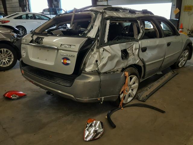 4S4BP61C676307675 - 2007 SUBARU LEGACY OUT GRAY photo 4