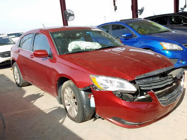 1C3CCBBB2DN653134 - 2013 CHRYSLER 200 TOURIN RED photo 1