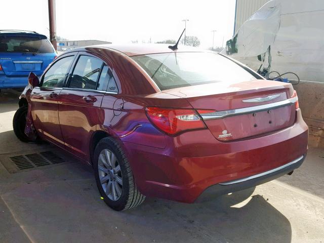 1C3CCBBB2DN653134 - 2013 CHRYSLER 200 TOURIN RED photo 3