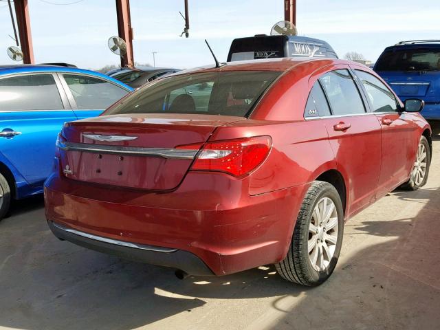 1C3CCBBB2DN653134 - 2013 CHRYSLER 200 TOURIN RED photo 4