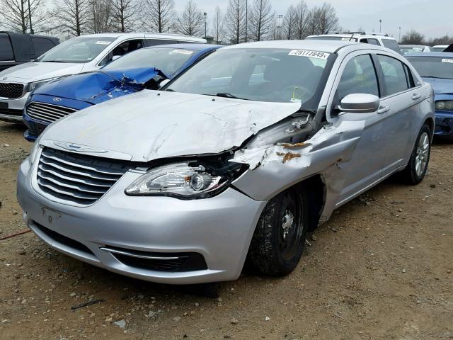 1C3CCBAB3CN159798 - 2012 CHRYSLER 200 LX SILVER photo 2