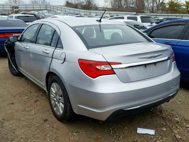 1C3CCBAB3CN159798 - 2012 CHRYSLER 200 LX SILVER photo 3