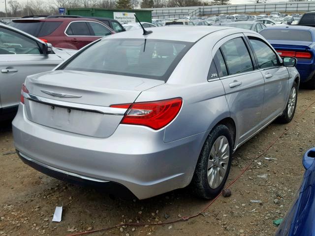 1C3CCBAB3CN159798 - 2012 CHRYSLER 200 LX SILVER photo 4