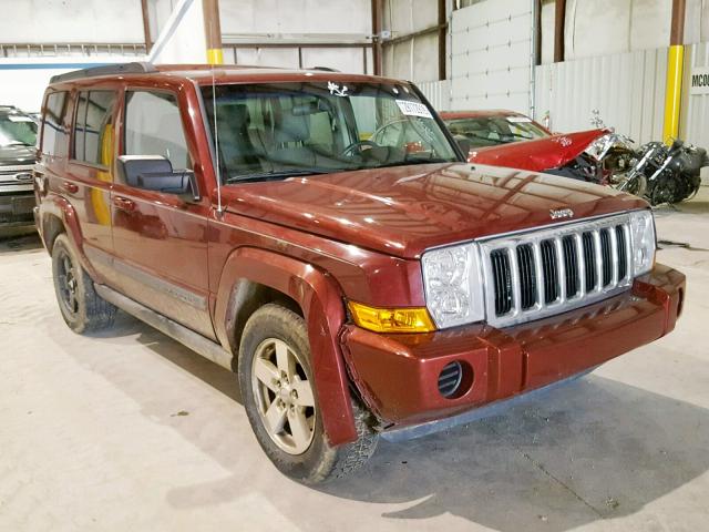 1J8HG48P07C584960 - 2007 JEEP COMMANDER MAROON photo 1