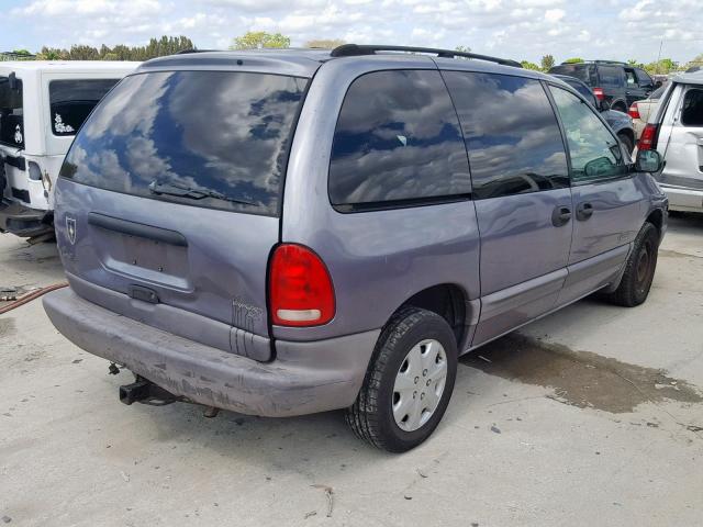 2P4GP45G0WR668012 - 1998 PLYMOUTH VOYAGER SE PURPLE photo 4