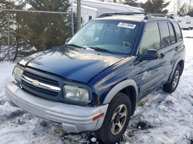 2CNBJ734846914096 - 2004 CHEVROLET TRACKER ZR BLUE photo 2