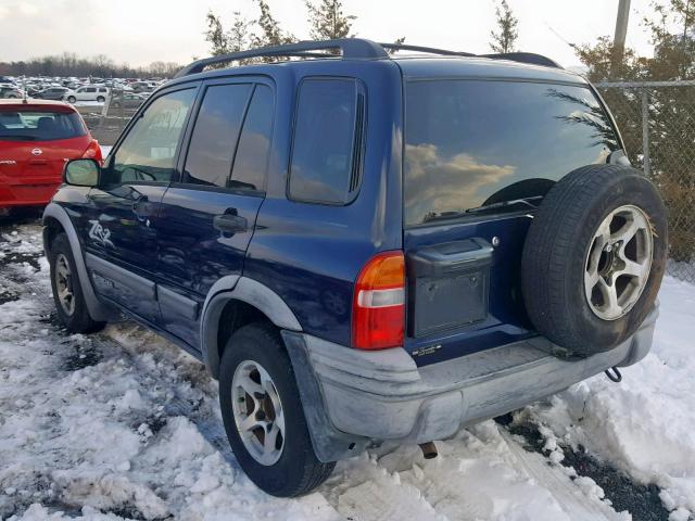 2CNBJ734846914096 - 2004 CHEVROLET TRACKER ZR BLUE photo 3