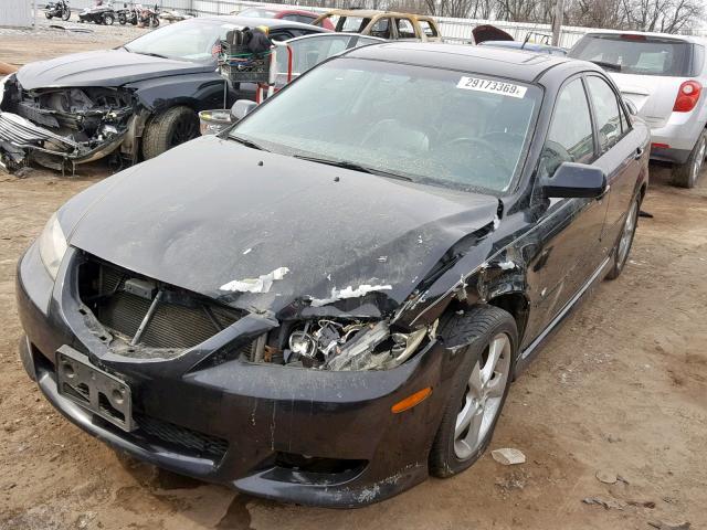 1YVHP80D945N84109 - 2004 MAZDA 6 S BLACK photo 2