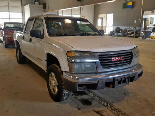 1GTDT136558258716 - 2005 GMC CANYON WHITE photo 1