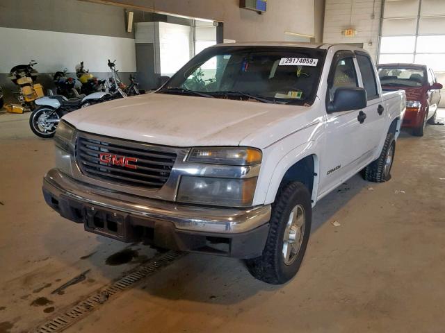 1GTDT136558258716 - 2005 GMC CANYON WHITE photo 2