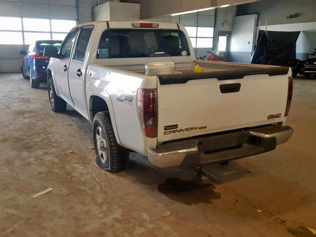 1GTDT136558258716 - 2005 GMC CANYON WHITE photo 3