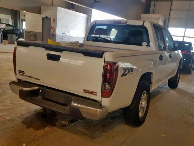 1GTDT136558258716 - 2005 GMC CANYON WHITE photo 4