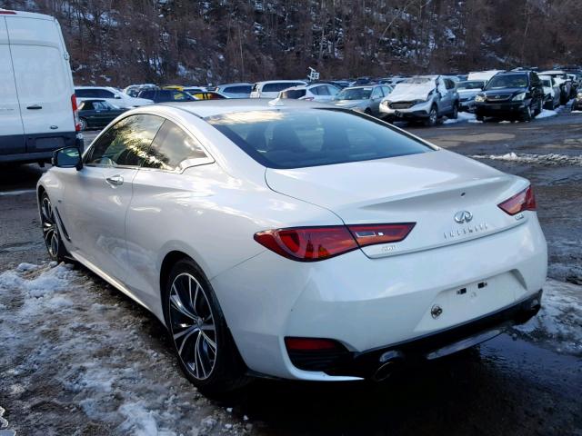 JN1EV7EL7HM552234 - 2017 INFINITI Q60 PREMIU WHITE photo 3