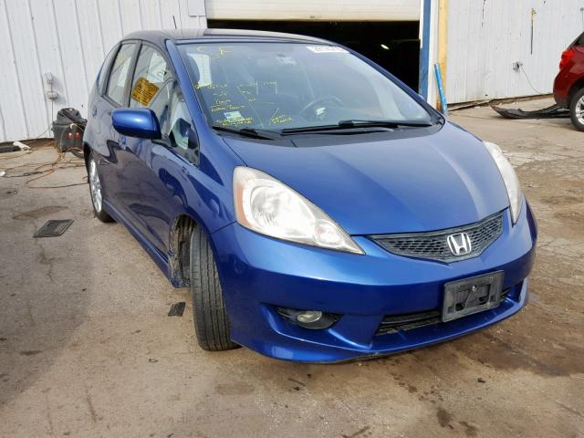 JHMGE8H41AC023145 - 2010 HONDA FIT SPORT BLUE photo 1