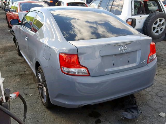JTKJF5C72B3017949 - 2011 TOYOTA SCION TC GRAY photo 3