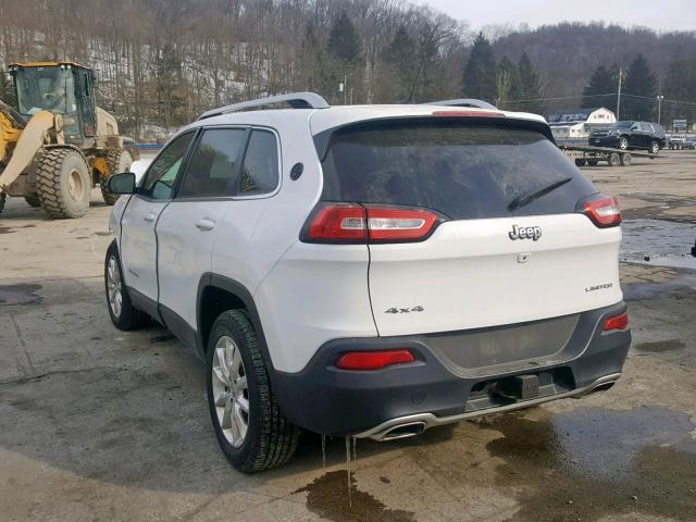 1C4PJMDS4FW649224 - 2015 JEEP CHEROKEE L WHITE photo 3