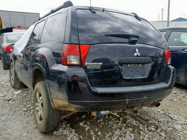 4A4MN21S66E078334 - 2006 MITSUBISHI ENDEAVOR L BLACK photo 3