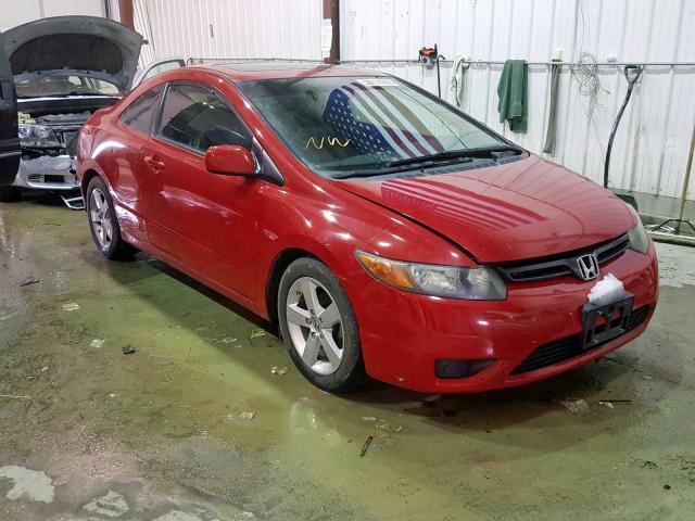 2HGFG12918H533524 - 2008 HONDA CIVIC EXL RED photo 1