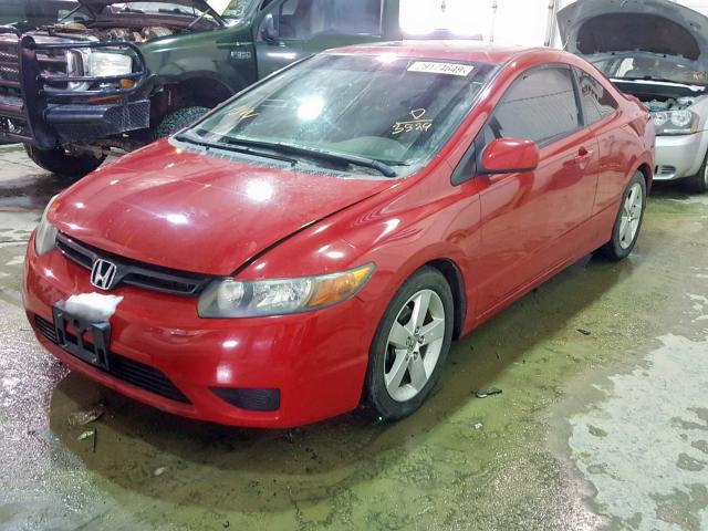 2HGFG12918H533524 - 2008 HONDA CIVIC EXL RED photo 2