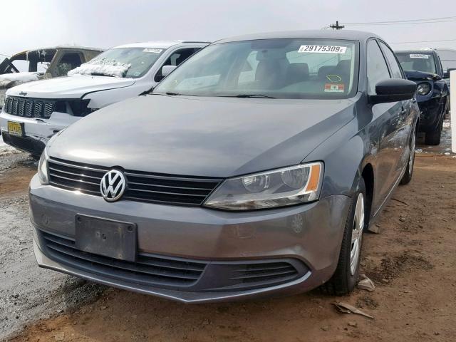 3VW2K7AJ3BM365501 - 2011 VOLKSWAGEN JETTA BASE Գրաֆիտ լուսանկար 2